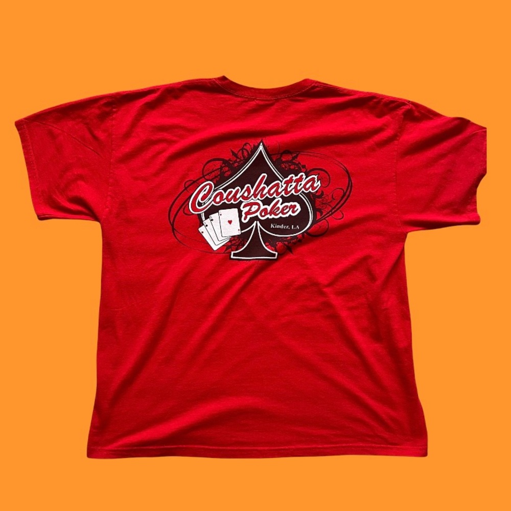Coushatta Poker Ace Graphic T-Shirt Men Size XL - Picture 2 of 7